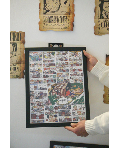 Affiche Monkey D. Luffy - Coup de poing sur Saint Charlos | 40x30 cm