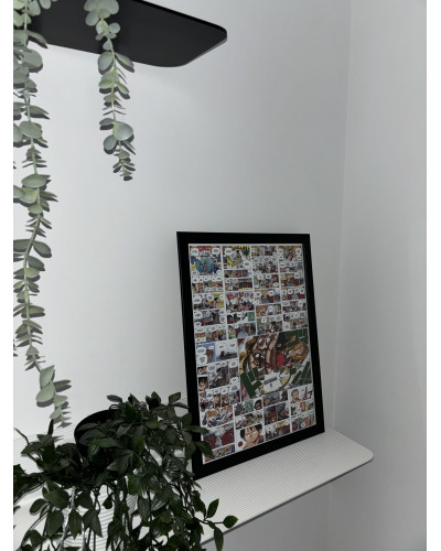 Affiche Monkey D. Luffy - Coup de poing sur Saint Charlos | 40x30 cm