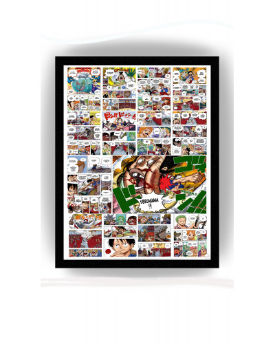 Affiche Monkey D. Luffy - Coup de poing sur Saint Charlos | 40x30 cm